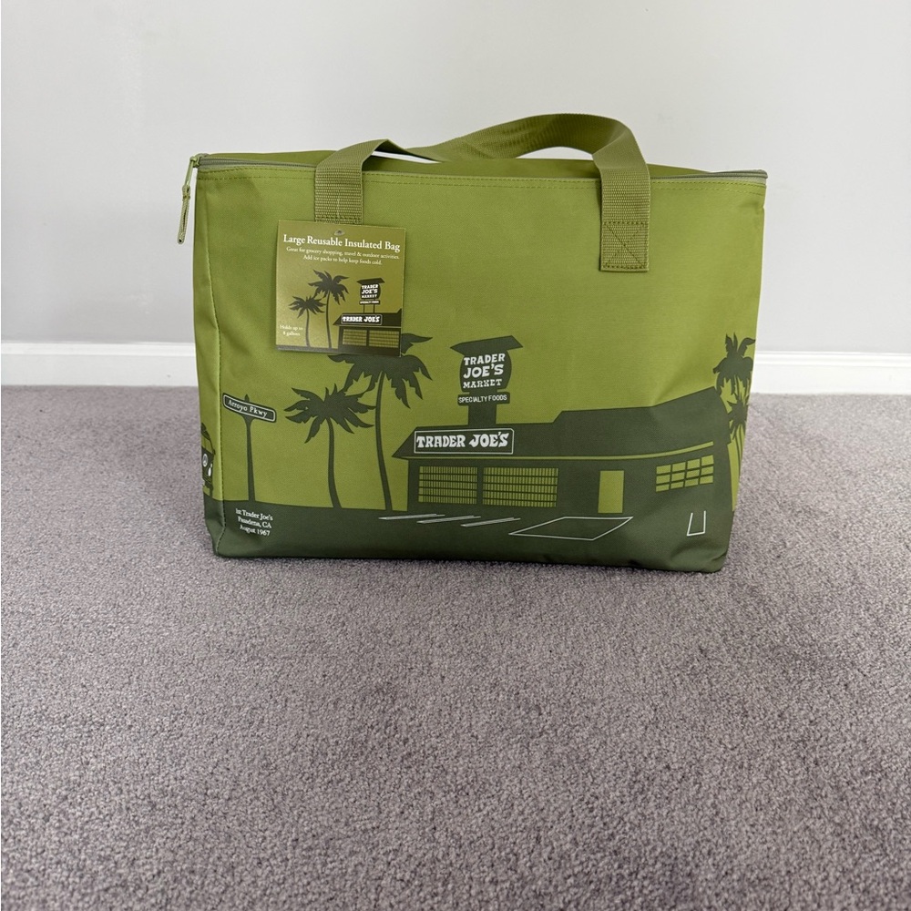 Olive Green Insulated Tote